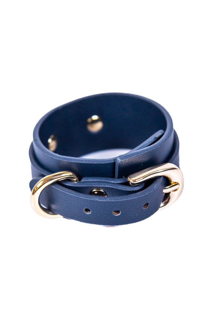 NS Novelties - Bondage Couture - Wrist Cuffs - Blue BDSM - Tophatter Daily Deals