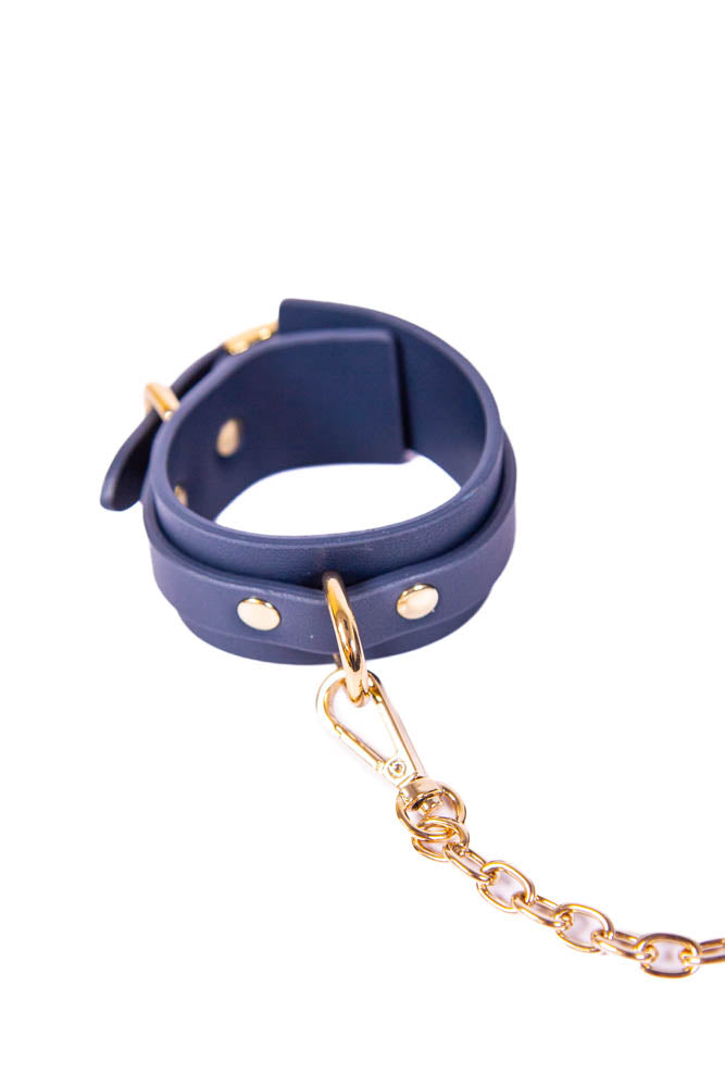 NS Novelties - Bondage Couture - Wrist Cuffs - Blue BDSM - Tophatter Daily Deals