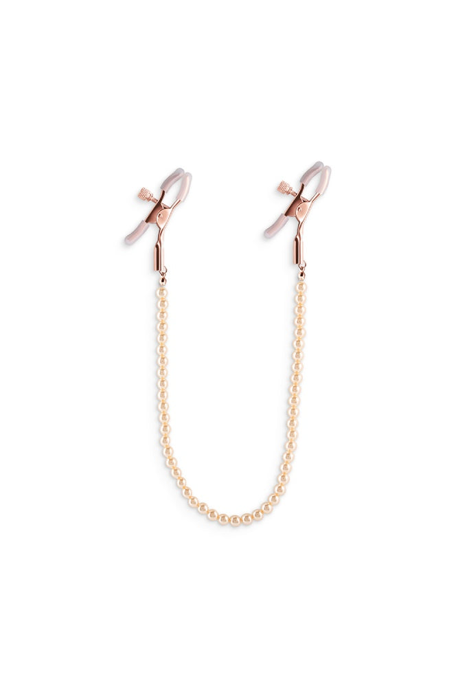 NS Novelties - Bound - Beaded Chain Nipple Clamps - Rose Gold BDSM - Tophatter Daily Deals