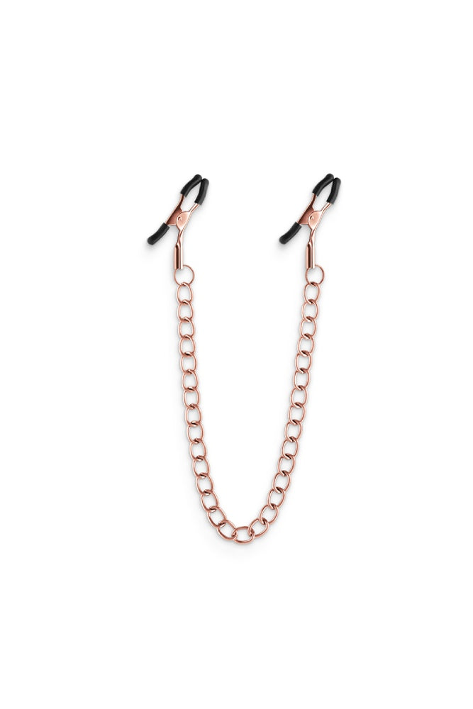 NS Novelties - Bound - Thick Chain Nipple Clamps - Rose Gold BDSM - Tophatter Daily Deals