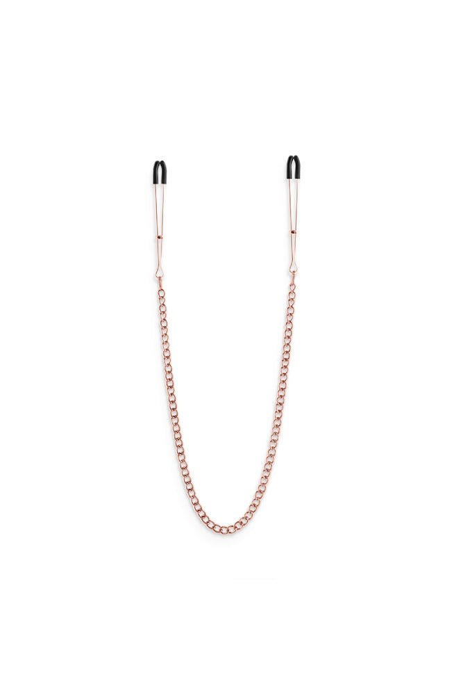 NS Novelties - Bound - Thin Chain Tweezer Nipple Clamps - Rose Gold BDSM - Tophatter Daily Deals