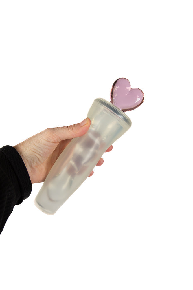 NS Novelties - Crystal - Heart of Glass Dildo - Clear/Pink Sex Toy - Tophatter Daily Deals