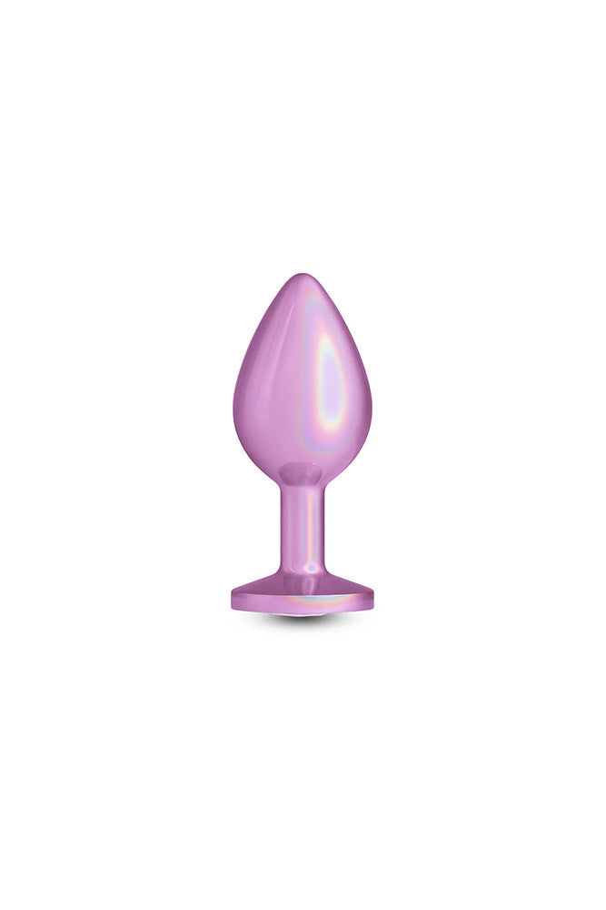 NS Novelties - Rear Assets - Iridescent Aluminum Butt Plug Medium Pink Sex Toy - Tophatter Daily Deals
