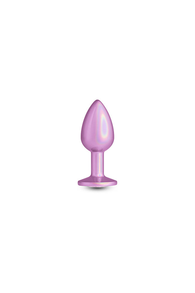 NS Novelties - Rear Assets - Iridescent Aluminum Butt Plug Small Pink Sex Toy - Tophatter Daily Deals