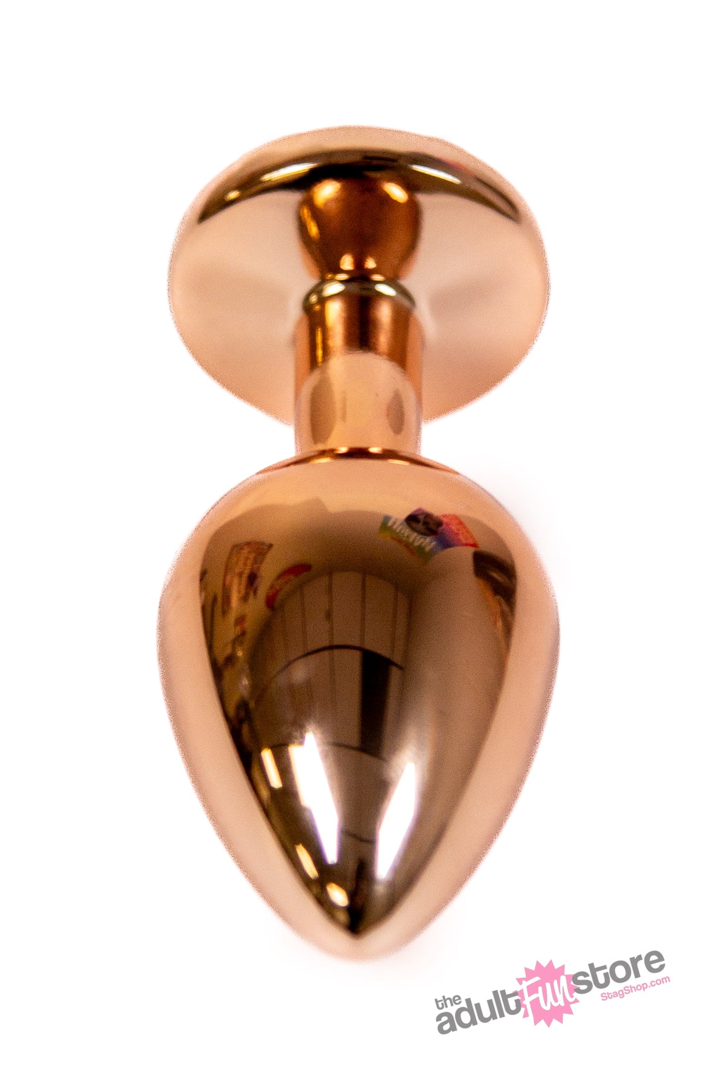 NS Novelties - Rear Assets - Aluminum Rose Butt Plug - Rose Gold/Pink - Medium - 3.5 Inch Sex Toy - Tophatter Daily Deals