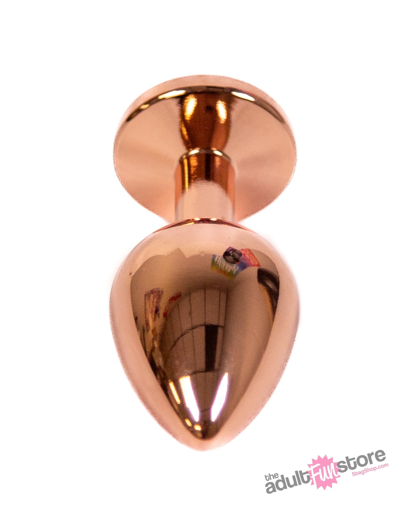 NS Novelties - Rear Assets - Aluminum Butt Plug - Rose Gold/Rainbow - 3.15 Inch Sex Toy - Tophatter Daily Deals
