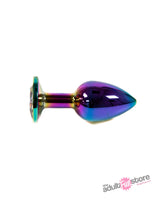 NS Novelties - Rear Assets - Small Aluminum Butt Plug - Multicolour/Rainbow Sex Toy - Tophatter Daily Deals