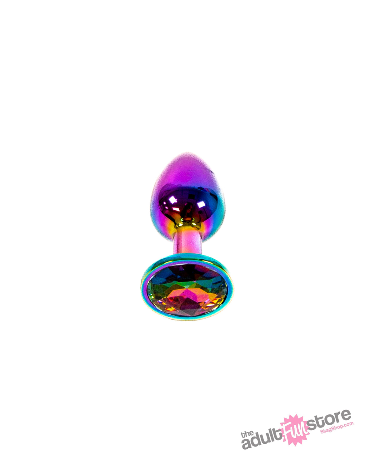 NS Novelties - Rear Assets - Small Aluminum Butt Plug - Multicolour/Rainbow Sex Toy - Tophatter Daily Deals