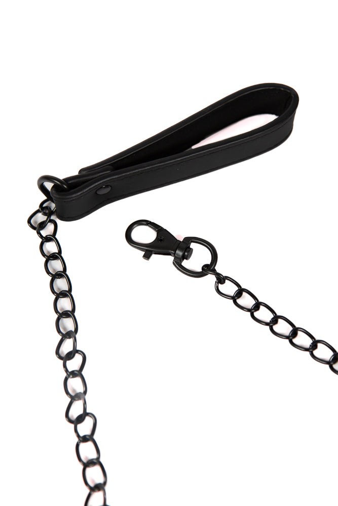 NS Novelties - Renegade Bondage - Collar & Leash Set - Black BDSM - Tophatter Daily Deals