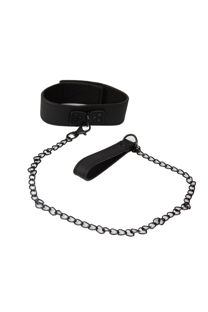 NS Novelties - Renegade Bondage - Collar & Leash Set - Black BDSM - Tophatter Daily Deals