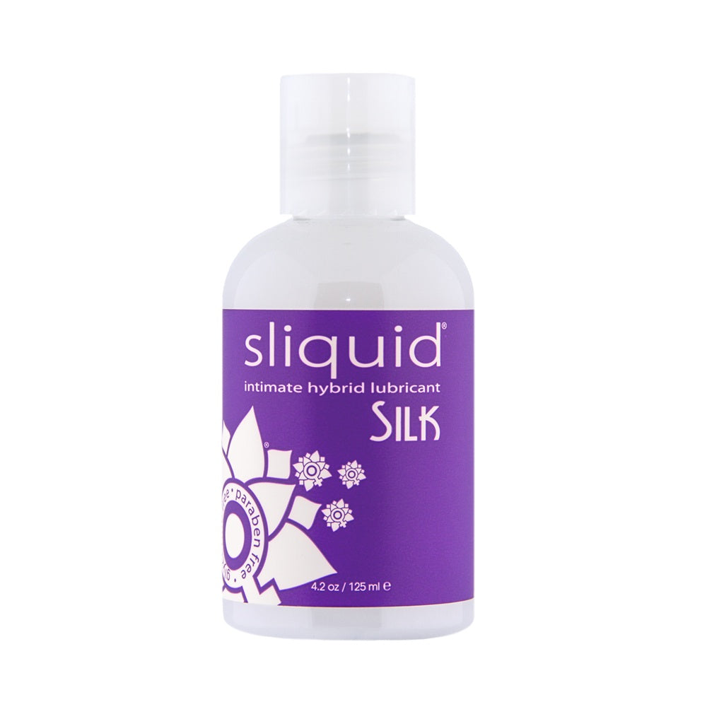 Sliquid Naturals Silk Hybrid Lubricant (125ml) – Vegan Friendly Long-Lasting Personal Lubricant > Lube > Hybrid - Tophatter Daily Deals