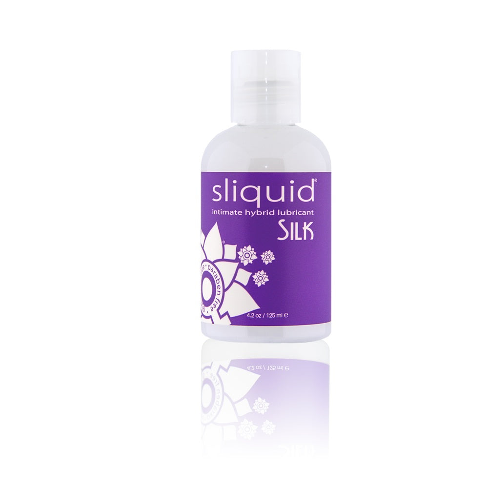 Sliquid Naturals Silk Hybrid Lubricant (125ml) – Vegan Friendly Long-Lasting Personal Lubricant > Lube > Hybrid - Tophatter Daily Deals