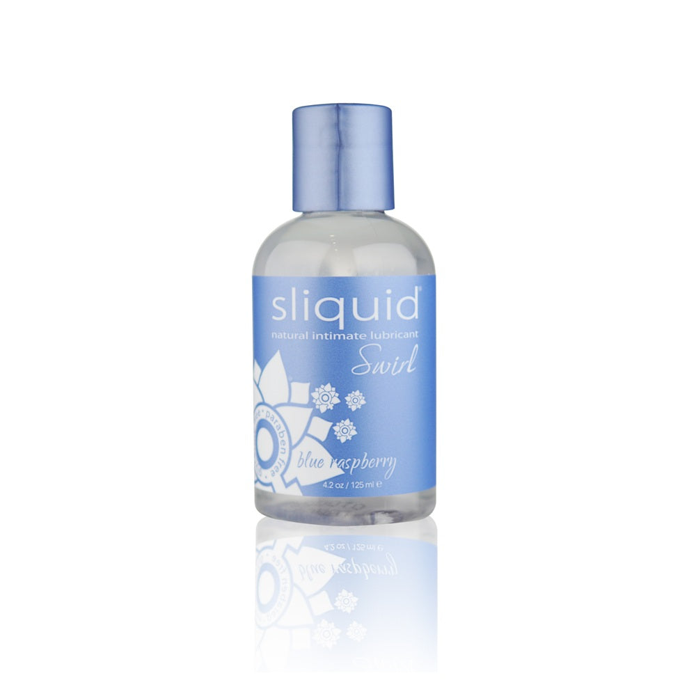Sliquid Naturals Swirl (Blue Raspberry) – 125ml Vegan Flavored Lubricant > Lube > Flavoured - Tophatter Daily Deals