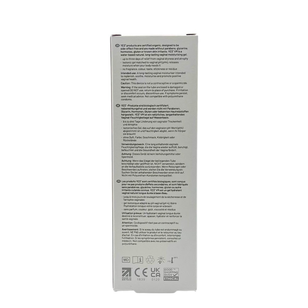 YES Vaginal Moisturizing Gel 100ml – Water-Based Natural Vaginal Moisturizer > Essentials > Feminine Care - Tophatter Daily Deals