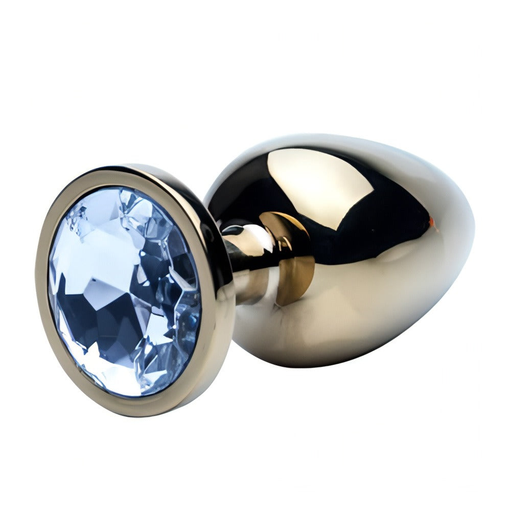 Precious Metals Gold (Gold) Large Jewelled Butt Plug – Luxury Butt Plug > Anal Range > Jewel Butt Plugs - Tophatter Daily Deals
