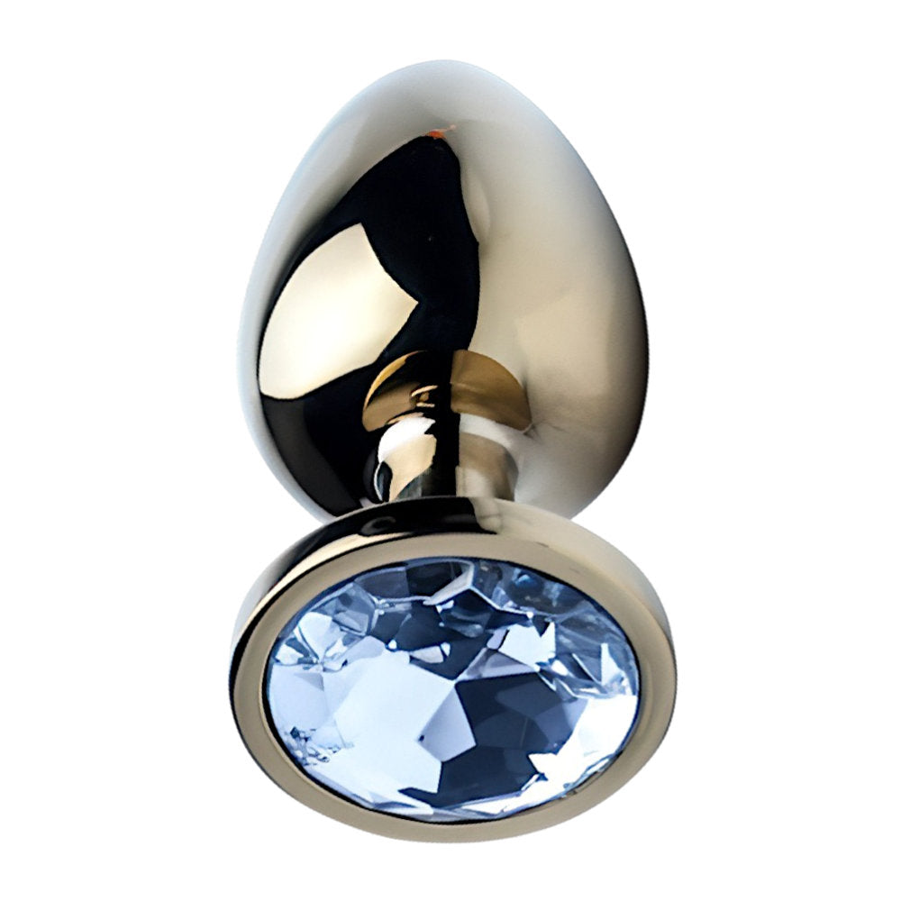 Precious Metals Gold (Gold) Large Jewelled Butt Plug – Luxury Butt Plug > Anal Range > Jewel Butt Plugs - Tophatter Daily Deals