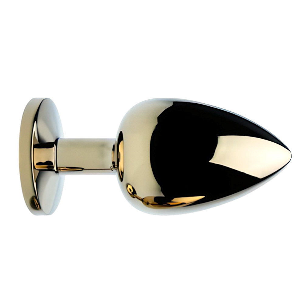 Precious Metals Gold (Gold) Large Jewelled Butt Plug – Luxury Butt Plug > Anal Range > Jewel Butt Plugs - Tophatter Daily Deals
