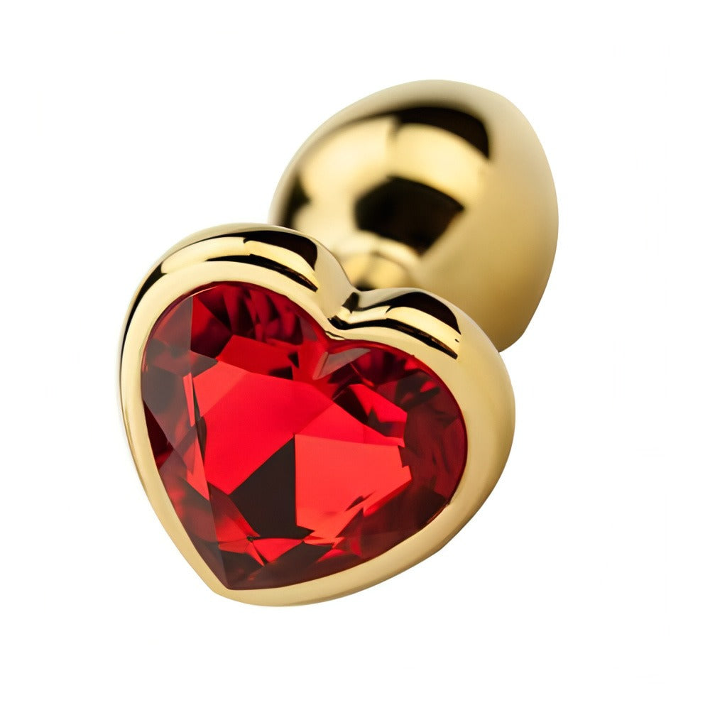 Precious Metals Heart Shaped Jewelled Butt Plug > Anal Range > Jewel Butt Plugs - Tophatter Daily Deals