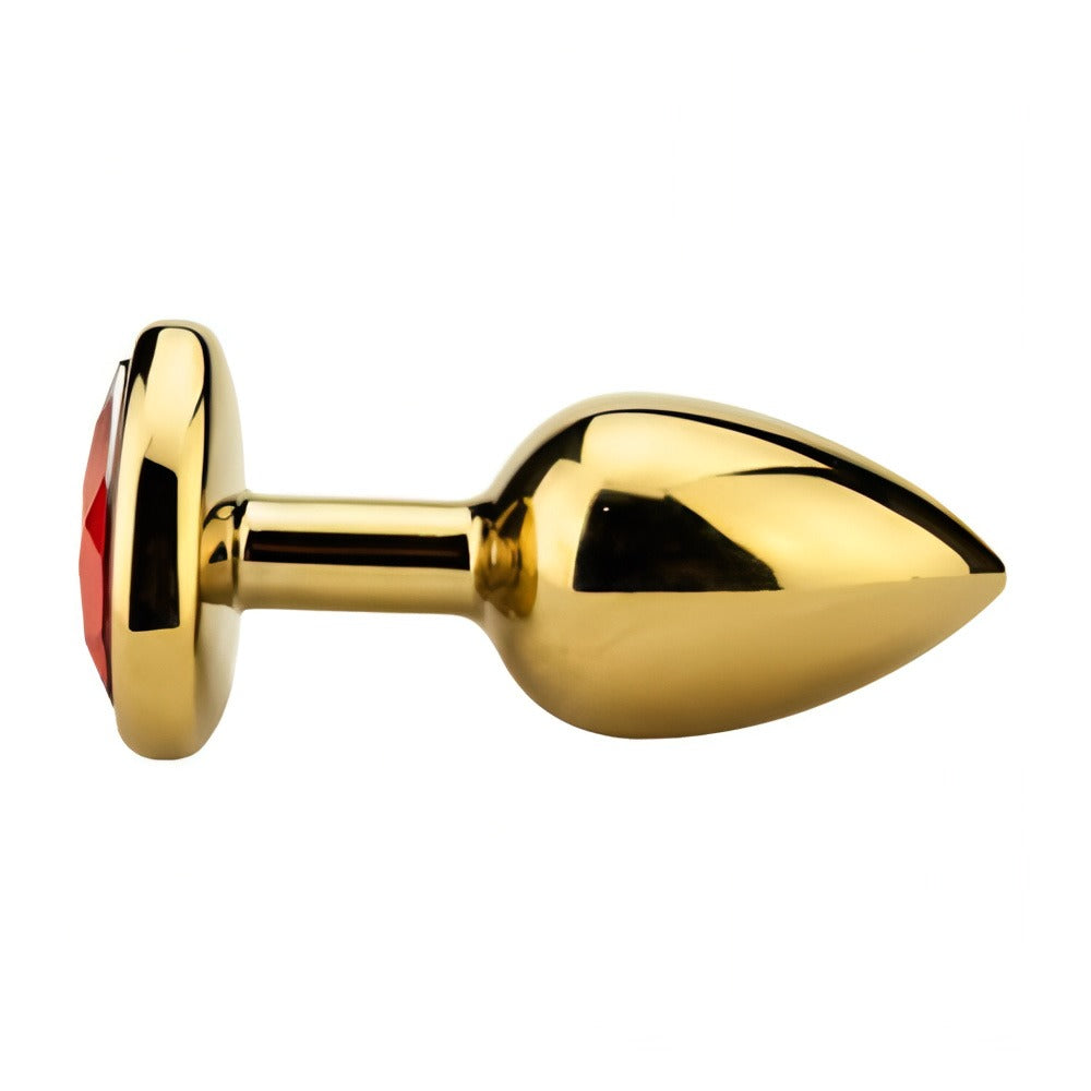 Precious Metals Heart Shaped Jewelled Butt Plug > Anal Range > Jewel Butt Plugs - Tophatter Daily Deals