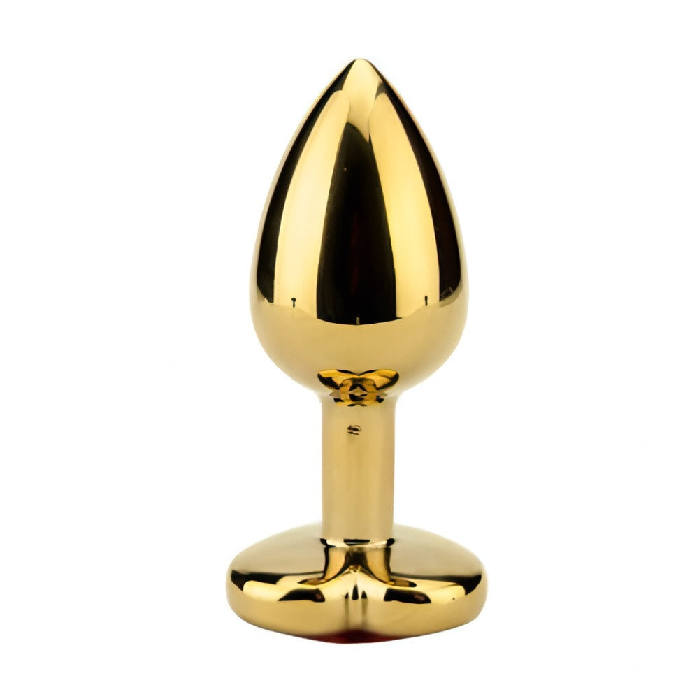 Precious Metals Heart Shaped Jewelled Butt Plug > Anal Range > Jewel Butt Plugs - Tophatter Daily Deals