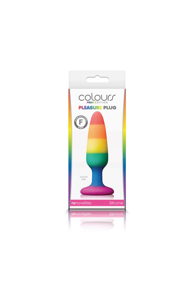 NS Novelties - Colours - Pride Edition - Pleasure Butt Plug - Assorted Sizes Sex Toy - Tophatter Daily Deals
