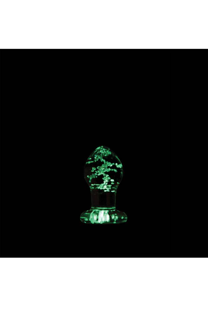 NS Novelties - Firefly - Glass Butt Plug - Glow-In-The-Dark/Clear - Assorted Sizes Clear Small Sex Toy - Tophatter Daily Deals