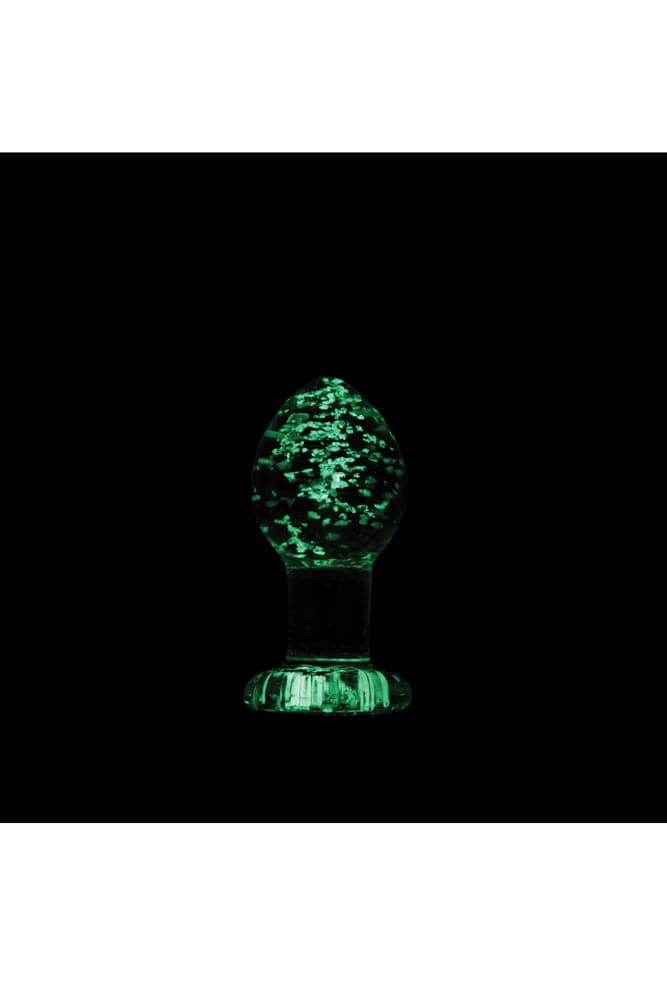 NS Novelties - Firefly - Glass Butt Plug - Glow-In-The-Dark/Clear - Assorted Sizes Clear Large Sex Toy - Tophatter Daily Deals