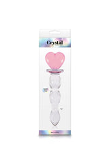 NS Novelties - Crystal - Heart of Glass Dildo - Clear/Pink Sex Toy - Tophatter Daily Deals