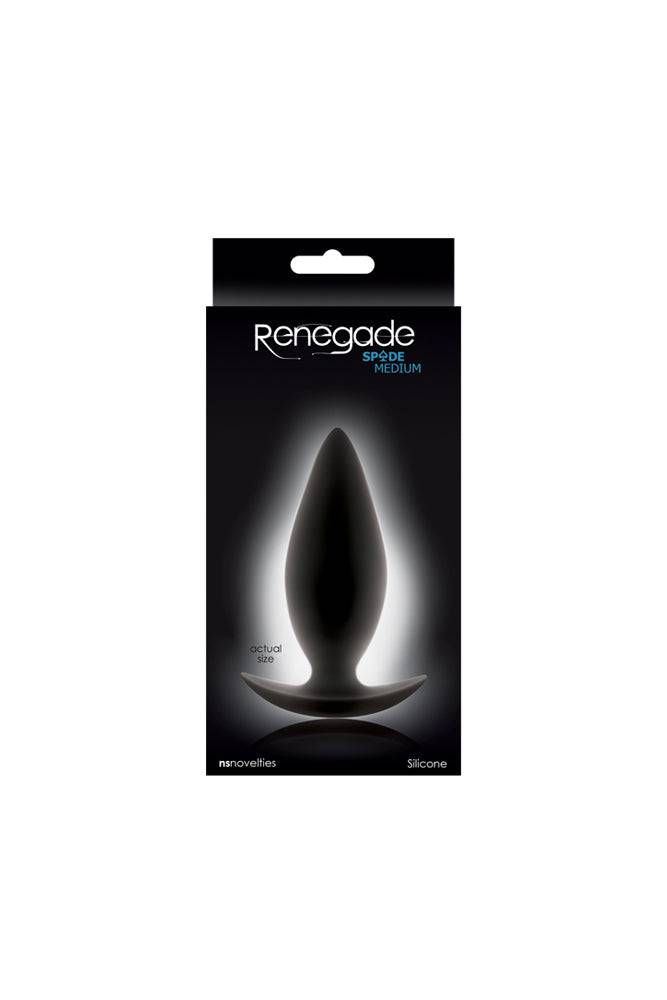 NS Novelties - Renegade - Spade Butt Plug - Black - Assorted Sizes Sex Toy - Tophatter Daily Deals