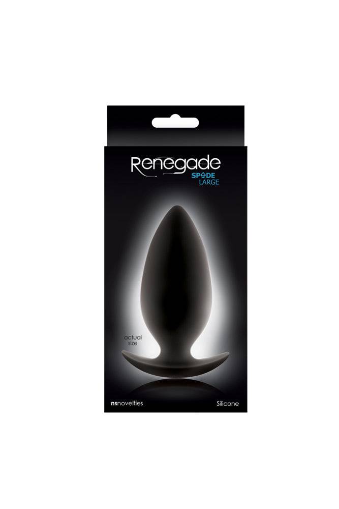 NS Novelties - Renegade - Spade Butt Plug - Black - Assorted Sizes Sex Toy - Tophatter Daily Deals