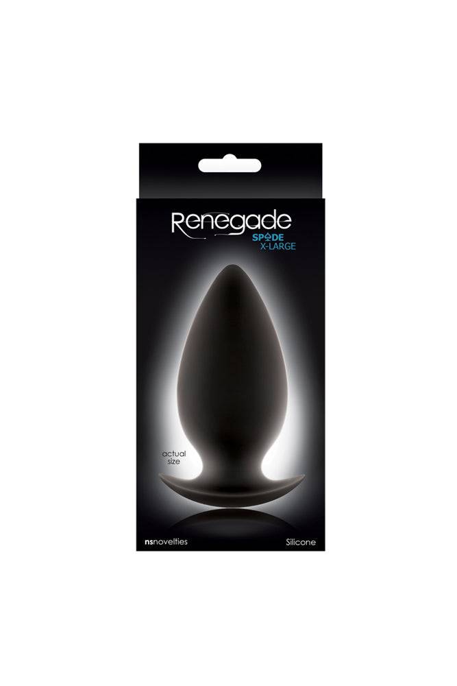 NS Novelties - Renegade - Spade Butt Plug - Black - Assorted Sizes Sex Toy - Tophatter Daily Deals