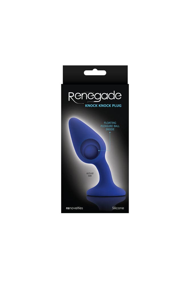 NS Novelties - Renegade - Knock Knock Weighted Butt Plug - Assorted Colors Sex Toy - Tophatter Daily Deals
