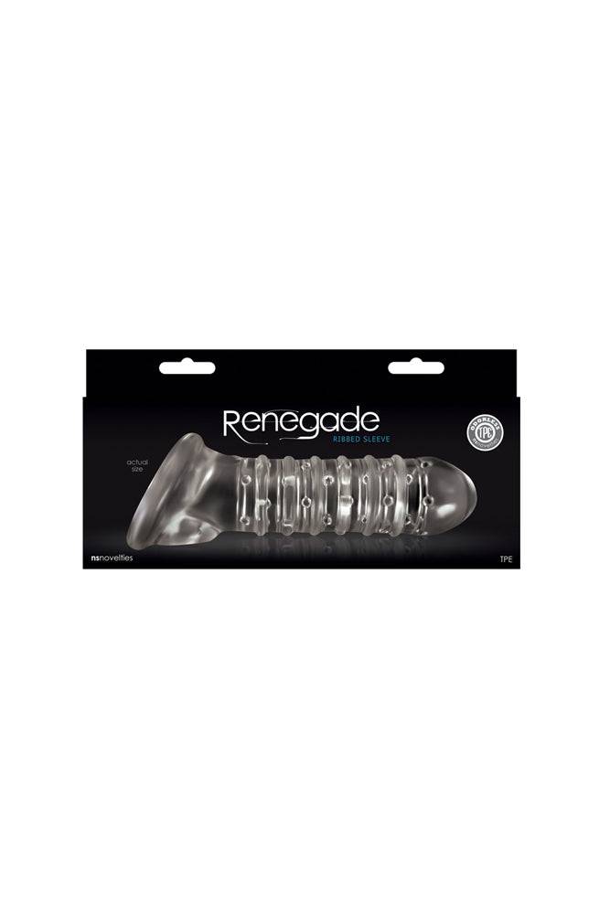 NS Novelties - Renegade - Ribbed Sleeve - Clear Sex Toy - Tophatter Daily Deals