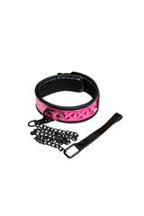 NS Novelties - Sinful - Collar & Leash - Various Colors Pink BDSM - Tophatter Daily Deals