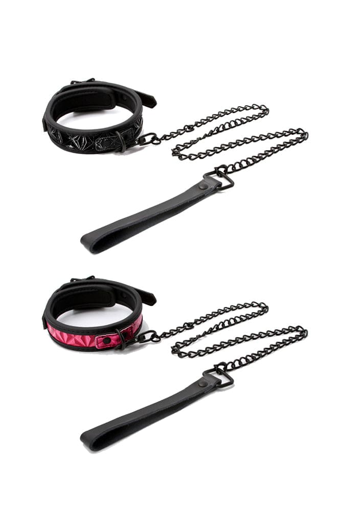 NS Novelties - Sinful - 1 Inch Collar & Leash - Assorted Colors BDSM - Tophatter Daily Deals