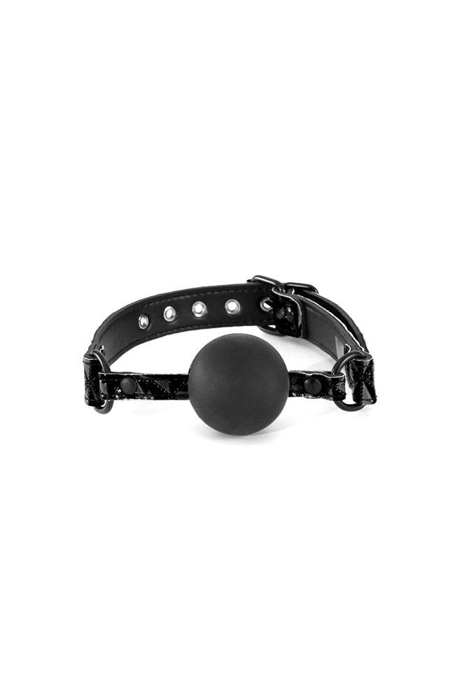 NS Novelties - Sinful - Soft Silicone Ball Gag - Black BDSM - Tophatter Daily Deals