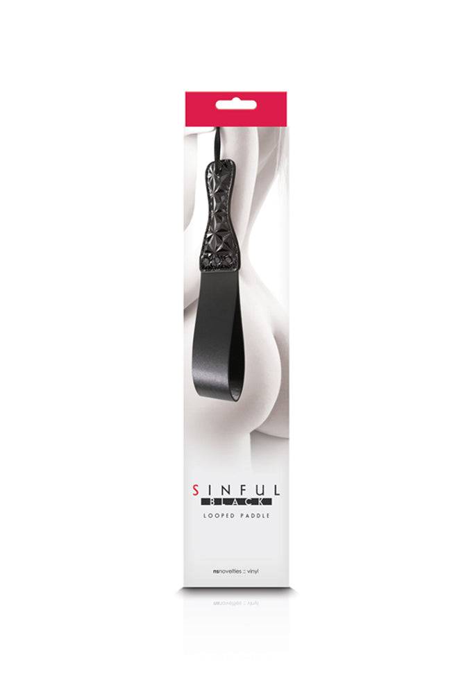 NS Novelties - Sinful - Looped Paddle - Black BDSM - Tophatter Daily Deals