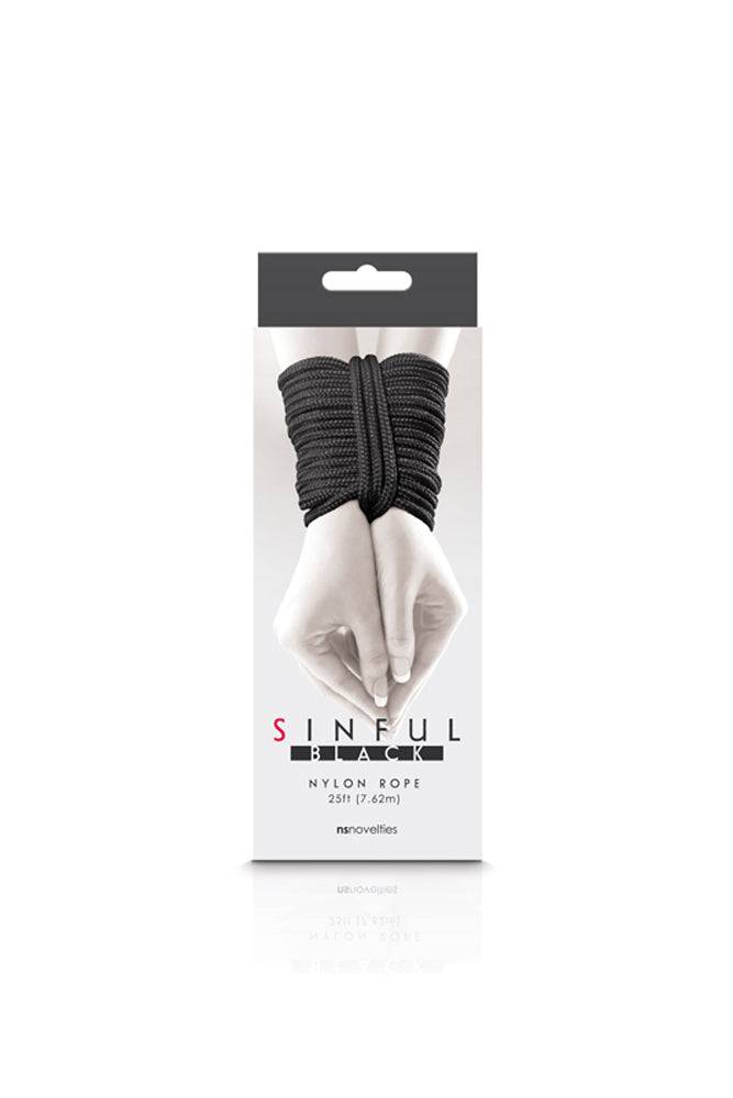 NS Novelties - Sinful - Nylon Bondage Rope 25ft - Assorted Colors BDSM - Tophatter Daily Deals