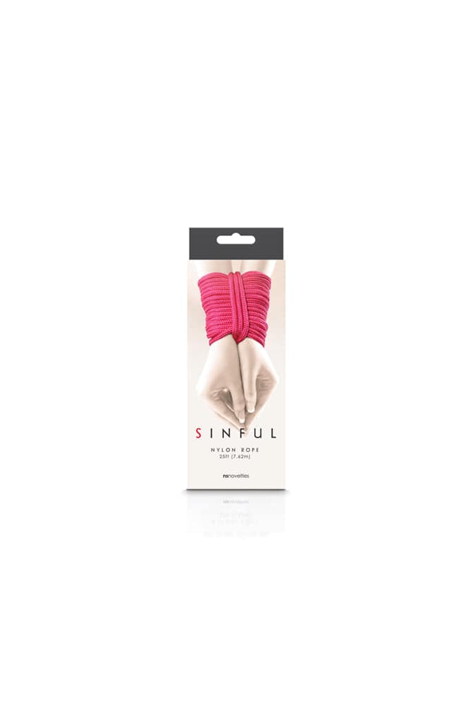 NS Novelties - Sinful - Nylon Bondage Rope 25ft - Assorted Colors BDSM - Tophatter Daily Deals
