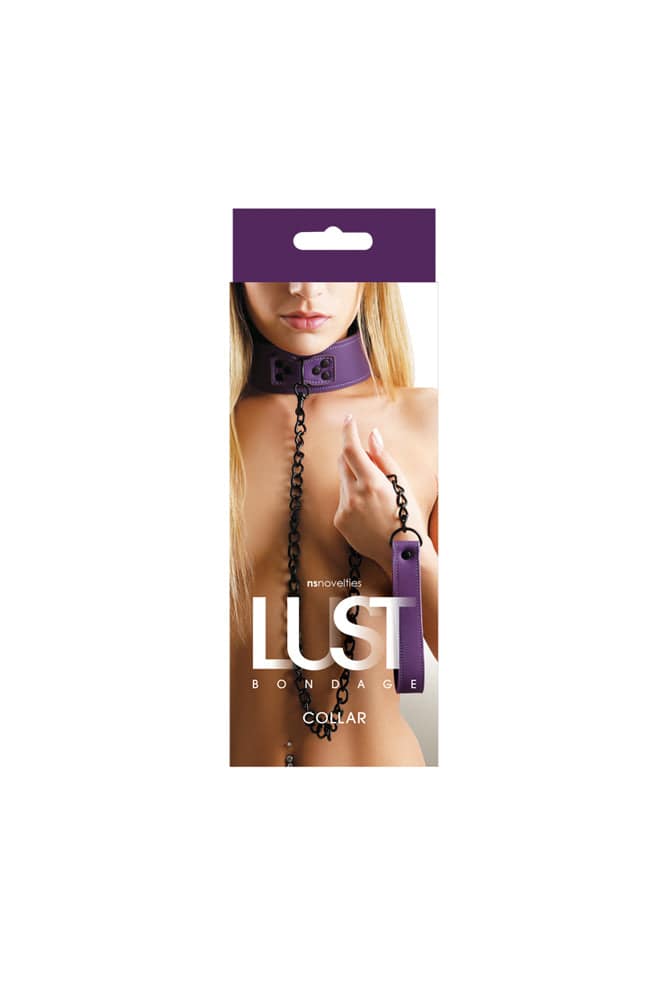 NS Novelties - Lust - Collar & Leash - Purple BDSM - Tophatter Daily Deals