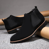 Nubuck Leather Ankle Boots for Mens Boots - Tophatter Daily Deals
