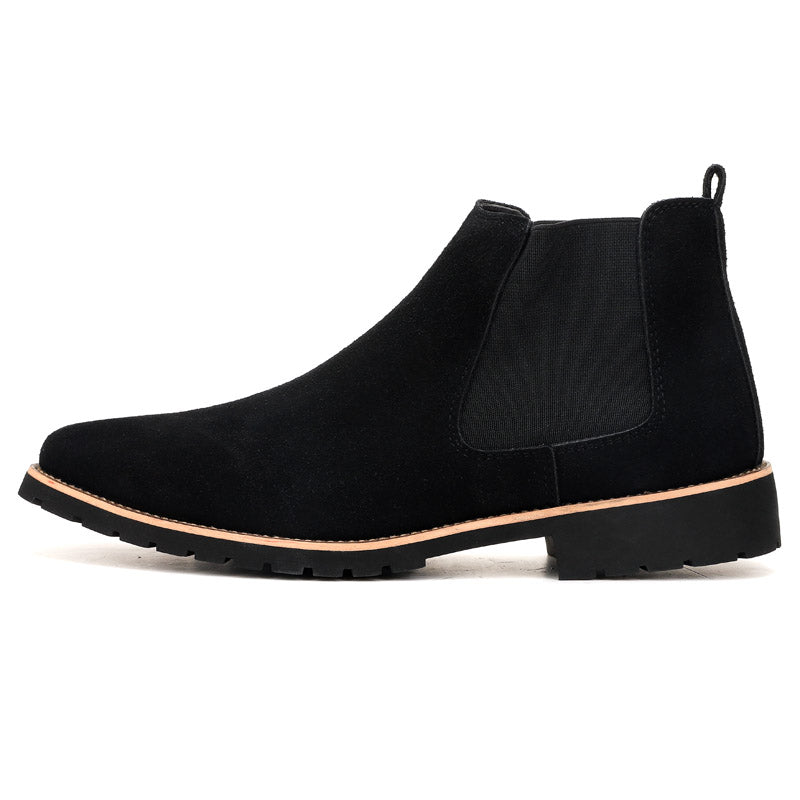 Nubuck Leather Ankle Boots for Mens Boots - Tophatter Daily Deals