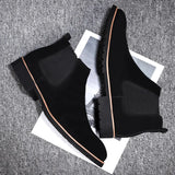 Nubuck Leather Ankle Boots for Mens Boots - Tophatter Daily Deals
