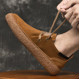 Nubuck Leather Loose Fitting Casual Shoes Shoes - Tophatter Daily Deals