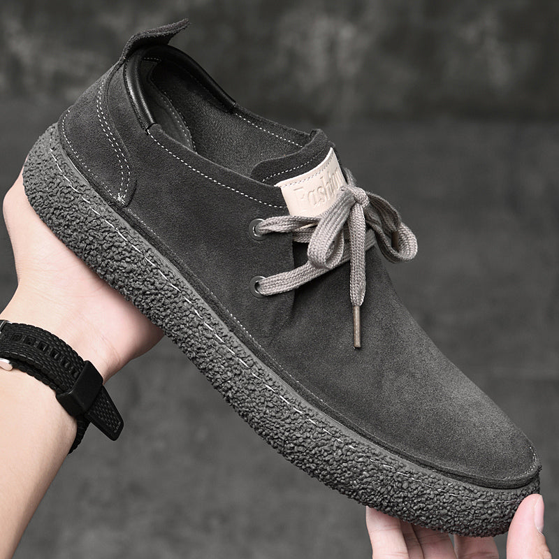 Nubuck Leather Loose Fitting Casual Shoes Shoes - Tophatter Daily Deals