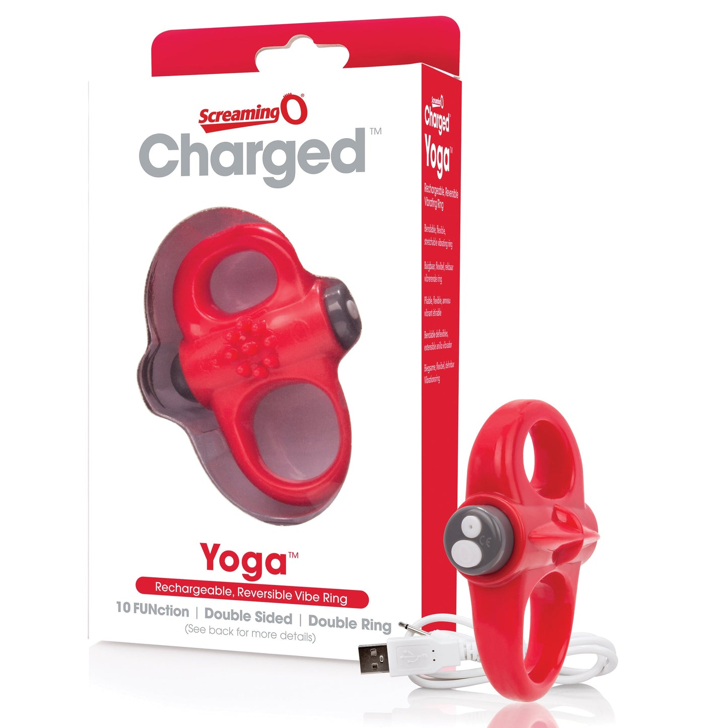 Screaming O Yoga Rechargeable Reversible Dual Loop Vibrating Cock Ring > Cock Ring > Vibrating - Tophatter Daily Deals