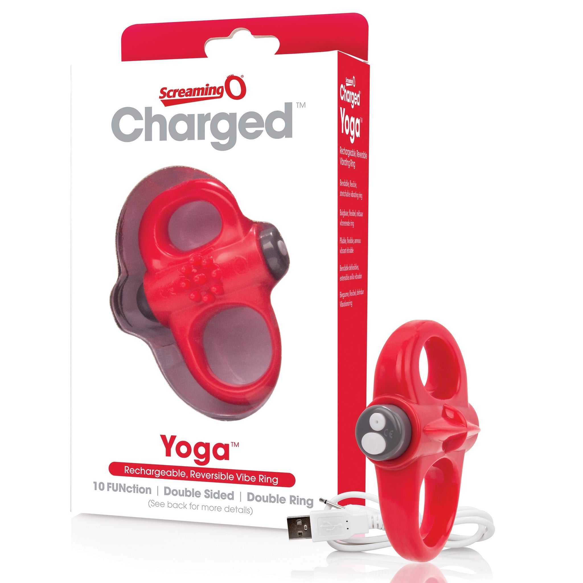 Screaming O Yoga Rechargeable Reversible Dual Loop Vibrating Cock Ring > Cock Ring > Vibrating - Tophatter Daily Deals