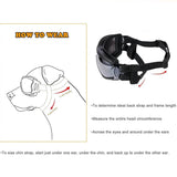NVTED Dog Sunglasses with Adjustable Strap for Medium or Large Dog Pet Supplies - Tophatter Daily Deals