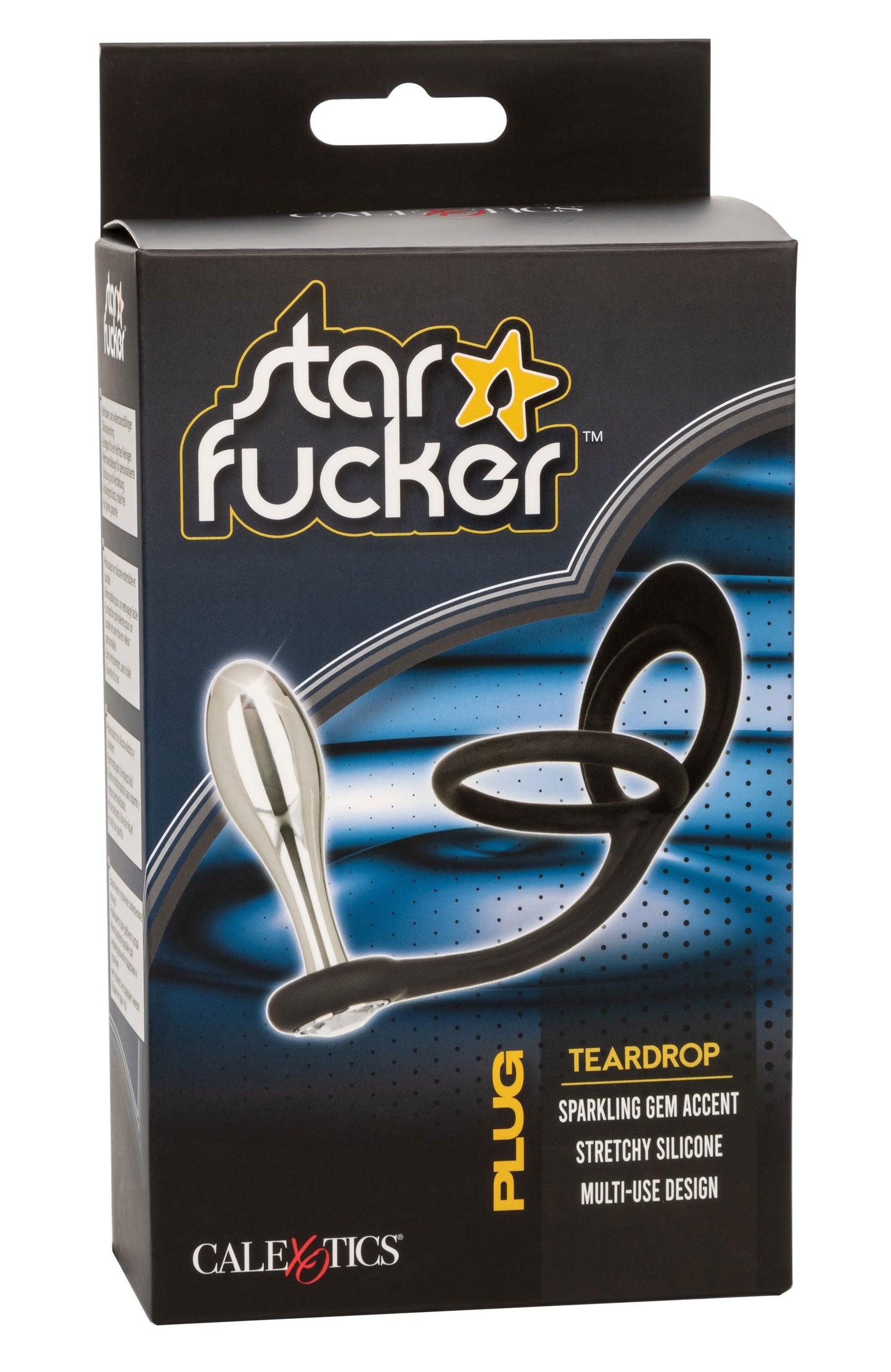 Star Fucker Teardrop Plug And Cockring – Silicone And Metal Dual Enhancer Plug And Cockring > Anal Range > Prostate Plugs - Tophatter Daily Deals