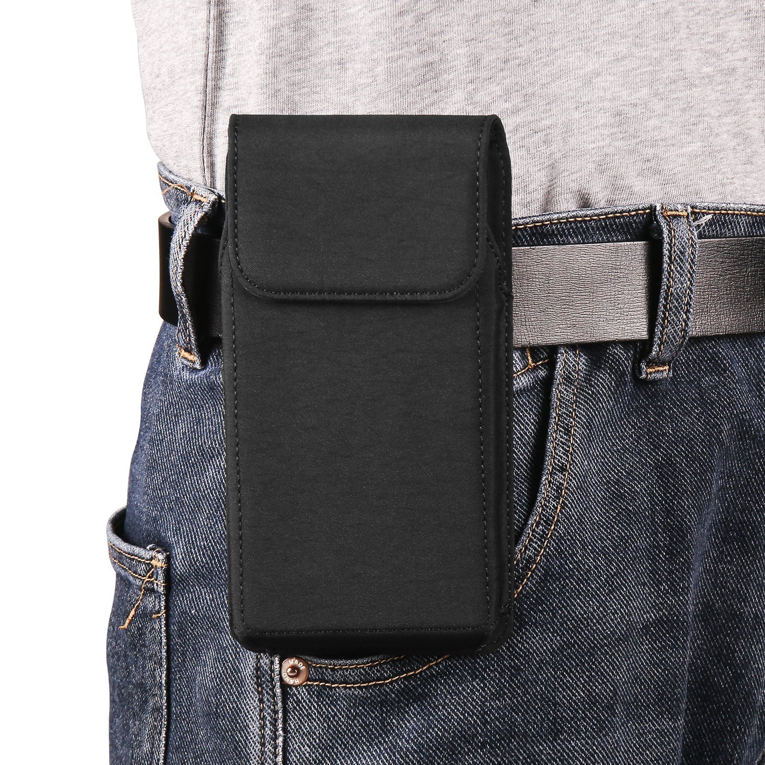 Nylon Belt Clip Phone Case Man Waist Bag For Phone Mobile Phone Cases - Tophatter Daily Deals